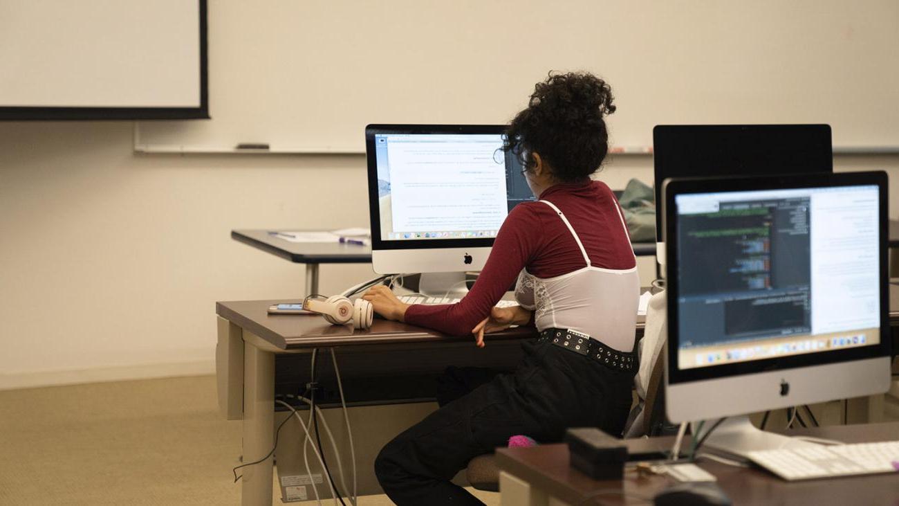 Students in the Computer Science Lab